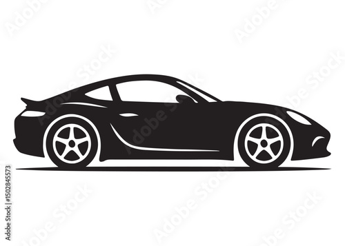 sport car logo design vector silhouette, car automobile vehicle logo icon silhouette, vector illustration silhouette super sports car, sports car silhouette vector illustration on a white background