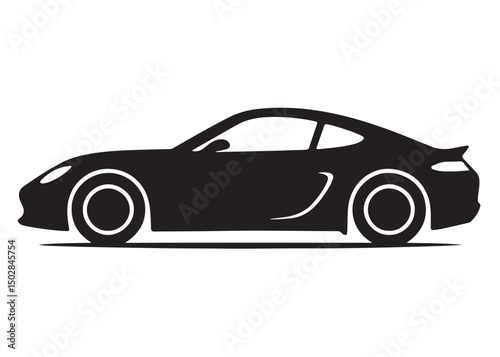 sport car logo design vector silhouette, car automobile vehicle logo icon silhouette, vector illustration silhouette super sports car, sports car silhouette vector illustration on a white background