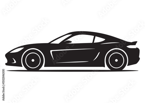 sport car logo design vector silhouette, car automobile vehicle logo icon silhouette, vector illustration silhouette super sports car, sports car silhouette vector illustration on a white background