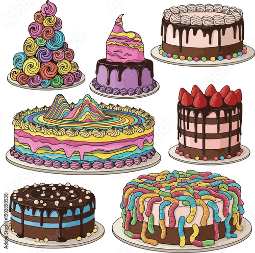 Whimsical Cake Collection Delicious and Imaginative Desserts