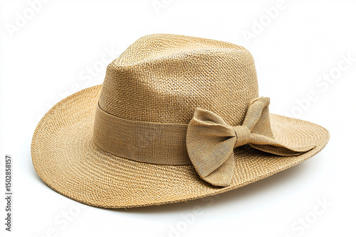 Straw Hat with Bow
