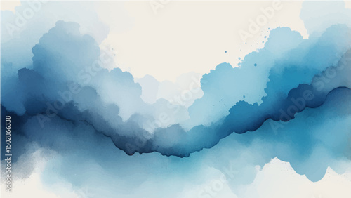 A vector illustration of a textured background with a color gradient transitioning from a lighter, brighter blue at the top center to a darker, richer blue towards the bottom and edges. The texture 