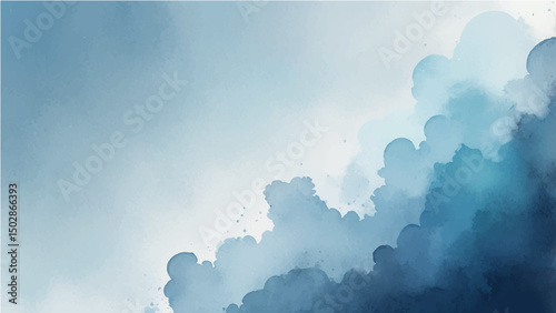 A vector illustration of a textured background with a color gradient transitioning from a lighter, brighter blue at the top center to a darker, richer blue towards the bottom and edges. The texture 
