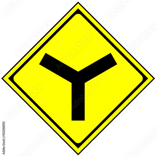 Y-intersection ahead