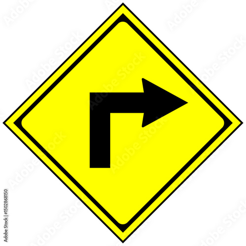 sharp left curve ahead sign