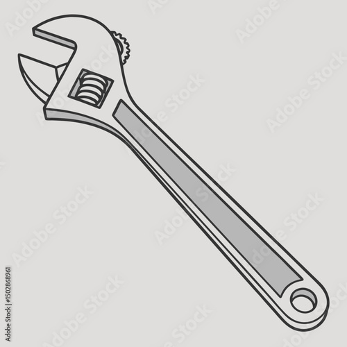 wrench and nut