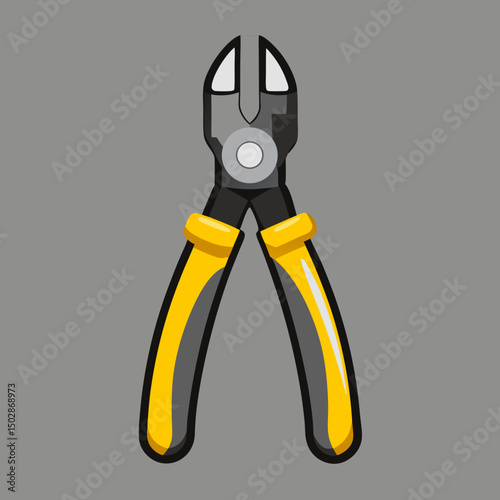 pliers on white background