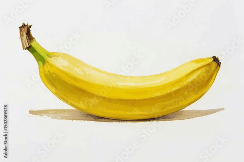 Honeyed Bunch Whisper Yellow banana isolated watercolor vector illustration svg