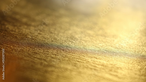 Golden Foil Texture with Subtle Reflections, Abstract Warmth and Blurred Edges