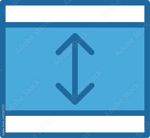 db row height  illustration on a white background   
