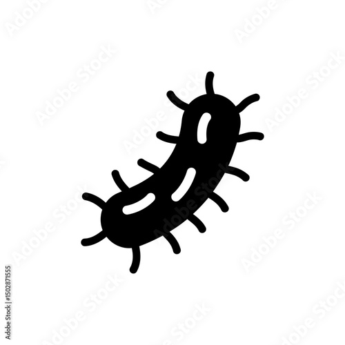 Rod-Shaped Bacteria Microscopic Image of Microorganisms