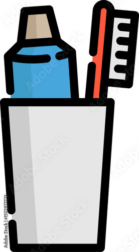 dental equipment illustration on a white background   