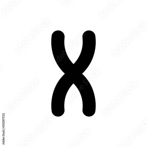 Chromosome X Shape Detailed Biology Science Image for Genetics
