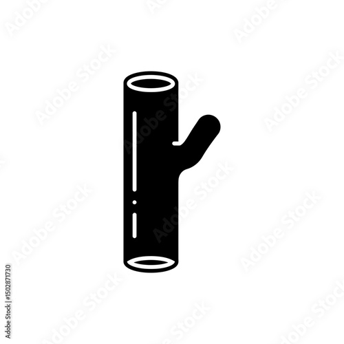 Kidney Collecting Duct Vertical Tube Medical Icon