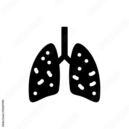 Lung cancer spread spots medical oncology anatomy image
