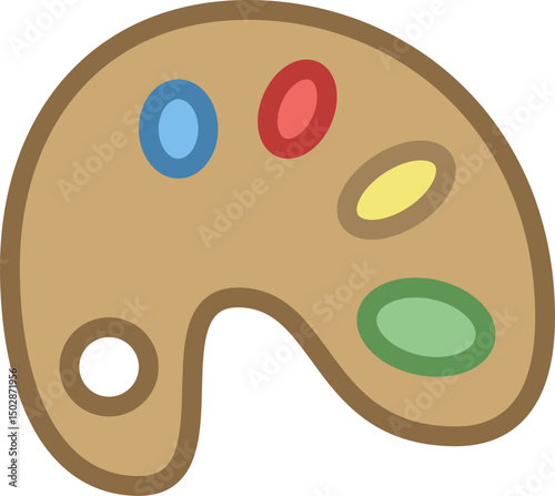des palette 5 illustration on a white background   
