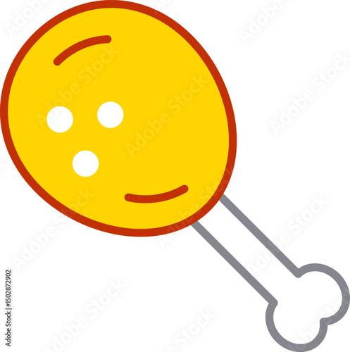 drumstick illustration on a white background   