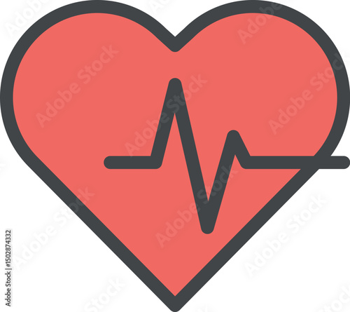 gen heart rate   illustration on a white background   
