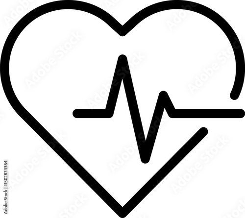 gen heart rate illustration on a white background   