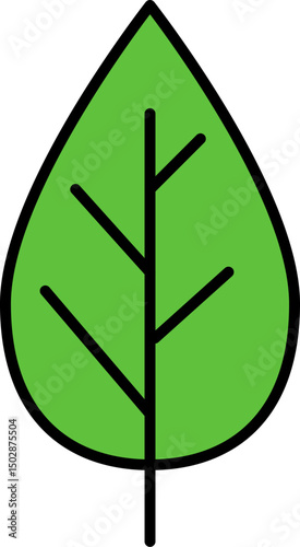 green leaves illustration on a white background   
