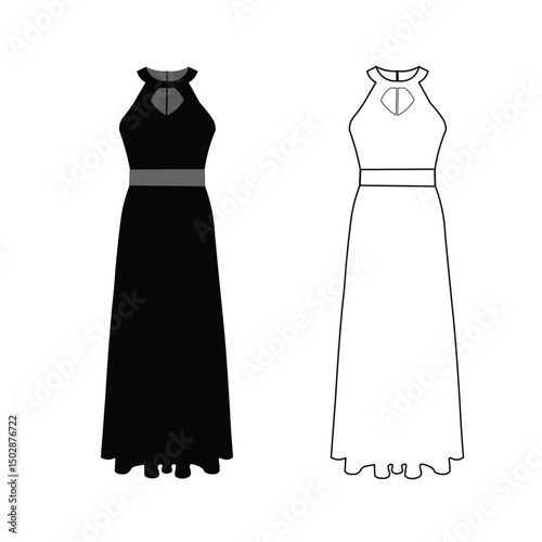 western trending dress for women silhouette 