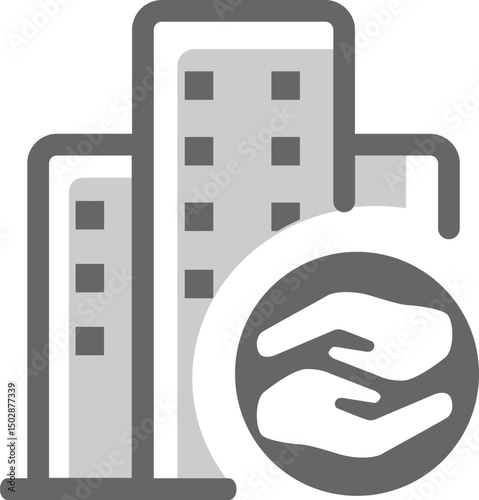 legal aid agency illustration on a white background   