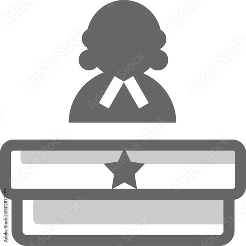 legal service illustration on a white background   
