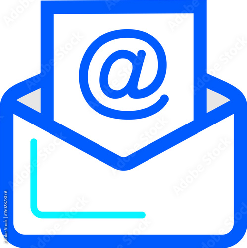 mail reception illustration on a white background   