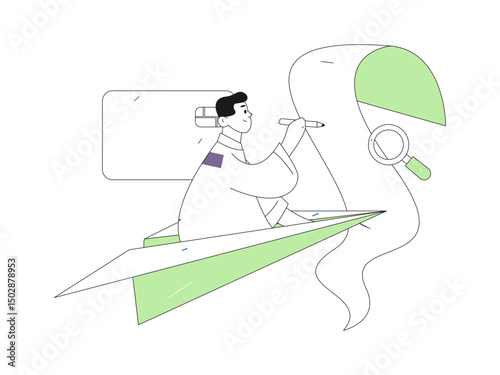 Online shopping payment security character flat vector concept operation hand drawn illustration
