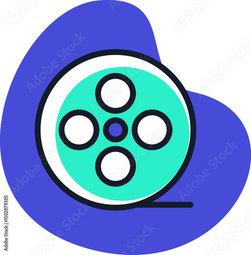 movie   illustration on a white background        