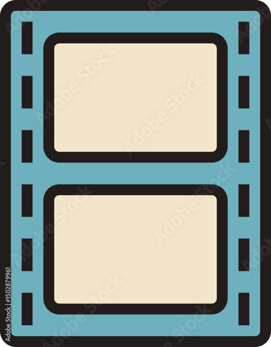 negative film illustration on a white background        1048