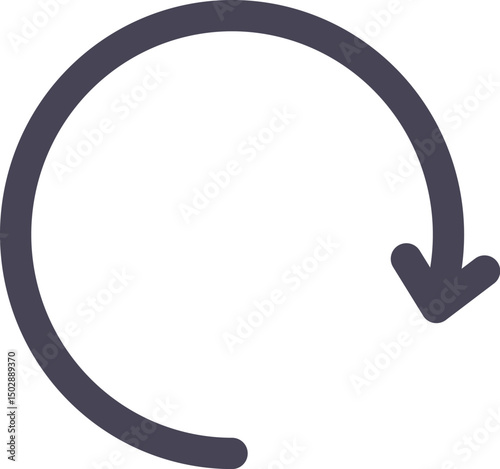 rotate right illustration on a white background        