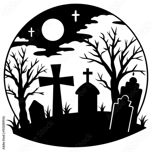spooky halloween night