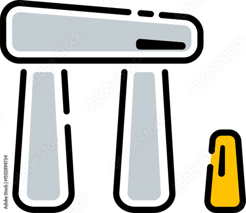 stonehenge illustration on a white background        1322
