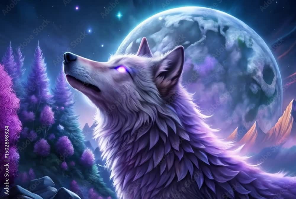 wolf in the night