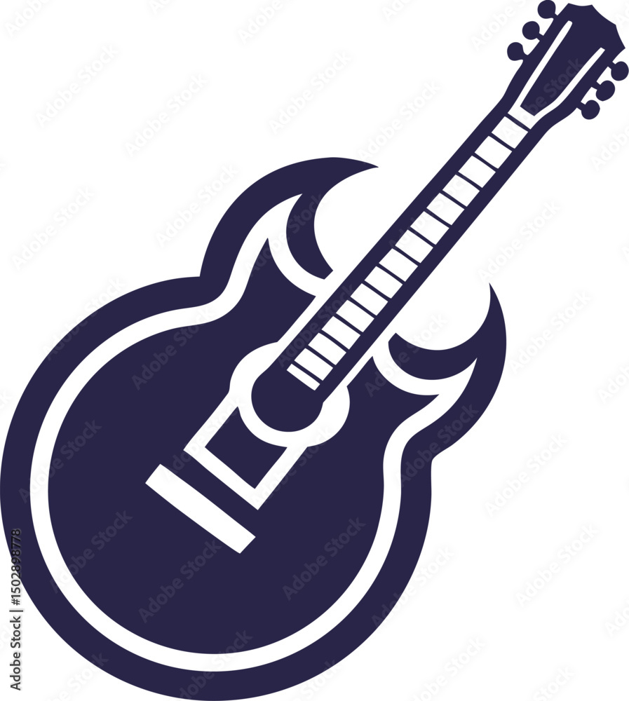 Obraz premium electric guitar isolated on white