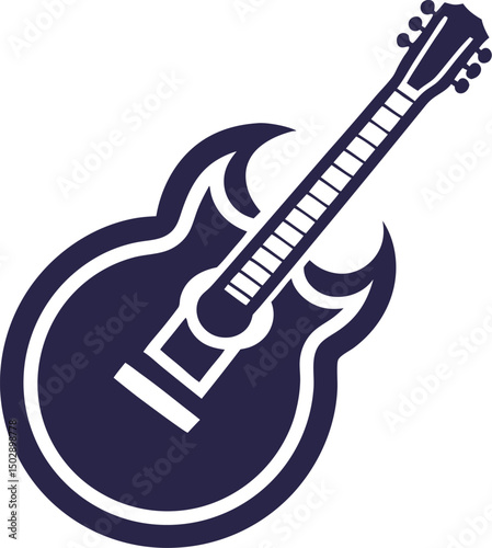 electric guitar isolated on white