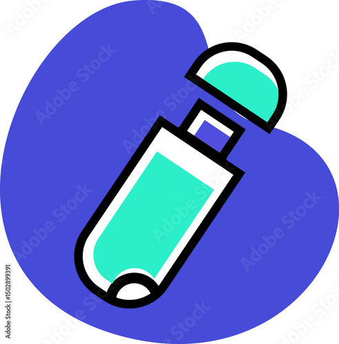 u disk illustration on a white background        