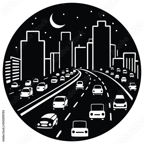 a bustling city at night with neon signs lighting