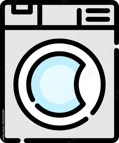 washing machine  illustration on a white background        