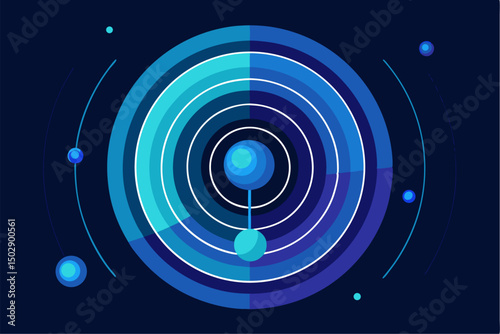 Modern digital abstract background featuring a dynamic gradient of vibrant neon colors including blue, red, pink, and orange. Vertical light stripes create a sense of depth and motion, making it perfe
