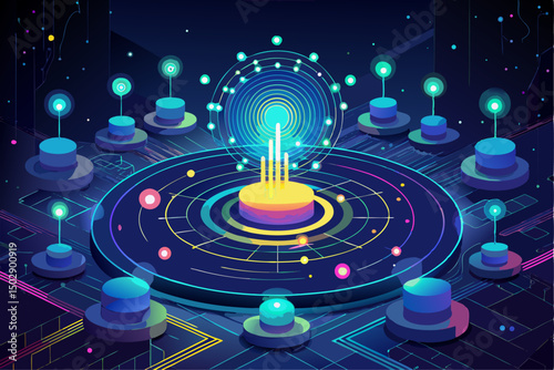 creative graphic projects. This high-resolution image offers a futuristic and stylish look suitable for both commercial and personal use.