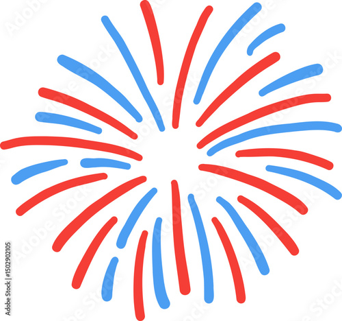 4th of july firework vector illustration, Independence Day