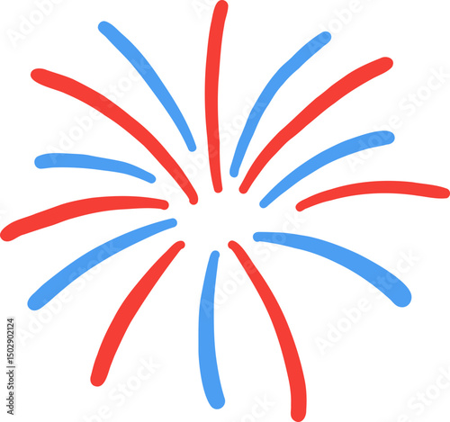 4th of july firework vector illustration, Independence Day