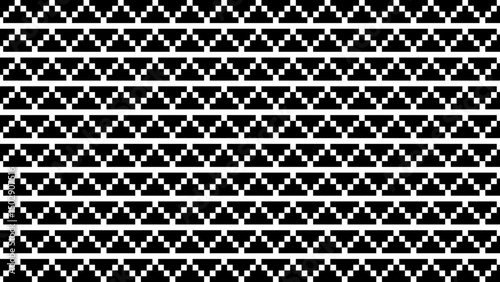 seamless pixelated triangle design vector in black and white color. simple and minimal design vector. 