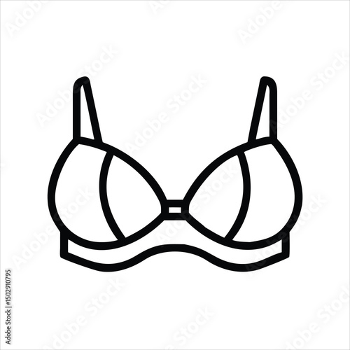 vector illustration of bra