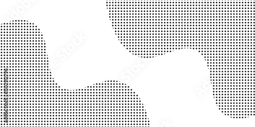 Black halftone gradient dot patterns background