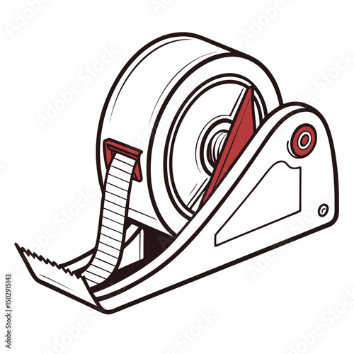 Sticky tape icon vector on white background. Adobe Illustrator Artwork