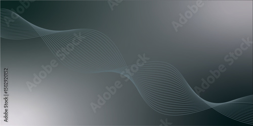 Abstract Wave Background Design with Gradient and Flowing Lines.
