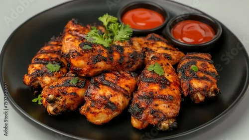 roasted chicken on a plate